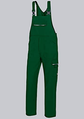 BP 1604-559-74-62n Latzhose, Stretch-Hosenträger mit Clipbefestigungen, 245,00 g/m² Stoffmischung, mittelgrün, 62n