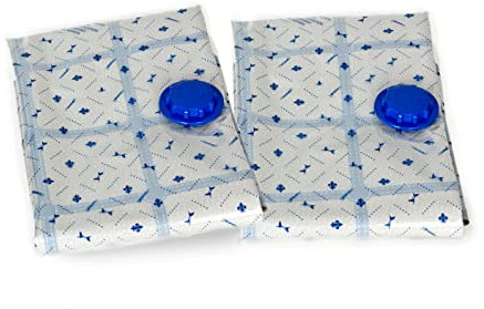 Lavatelli Set di 2 Sacchetti Coperte, salvaspazio, Buste sottovuoto Vestiti, No Muffa e Acari, Misura, Piumoni Set 2 cm 70x120 Sacc, POLITENE, Bianco, 70x120 cm Piumini, 2 unità