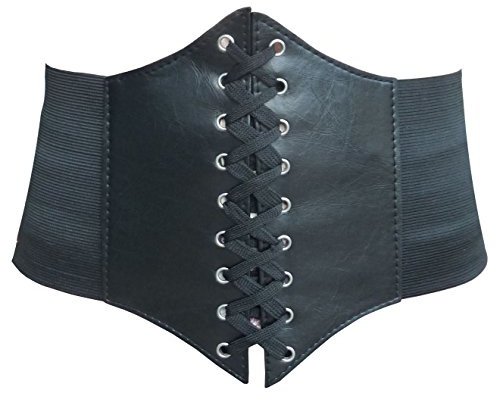 Hoerev Damen Mädchen Elastisch Breites Band Elastisch Gebunden Waspie Korsett Taille Gürtel Bustiers Korsetts