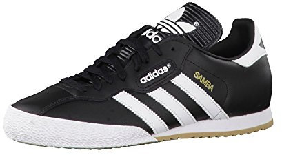 adidas Herren Samba Super Turnschuhe, Schwarz (Black/Running White Ftw), 40 EU