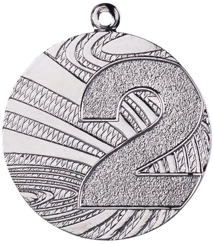 pokalspezialist 10 Stück Medaille aus Stahl, 40 mm x 2 mm, Zahlen 1,2,3 Gold/Silber/Bronze