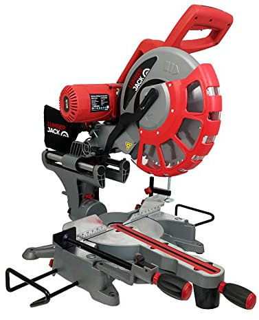 LUMBER JACK 12 Sliding Compound Mitre Saw, 305mm Double Bevel Action with 2000W Motor 240V, 45 Degree Bevel 4500RPM Includes 60T Blade