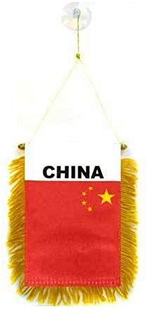AZ FLAG Wimpel China 15x10 cm Chinesische Polyester 100D Saugnapf