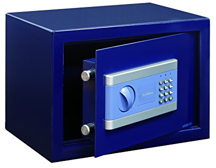 Arregui 19000-S1 - Caja fuerte de sobreponer electrónica, 9L, 310x200x200mm, Azul.