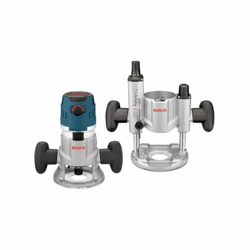 BOSCH MRC23EVSK Combination Router 15 Amp 2.3 Horsepower Corded Variable Speed Combination Plunge & Fixed-Base Router Kit with Hard Case