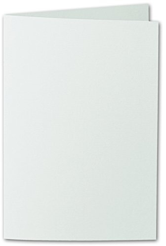50 Stück - Artoz Serie 1001 Doppelkarten gerippt - Hochdoppelt - DIN B6, 240 x 169mm, hochwertig, hellgrün