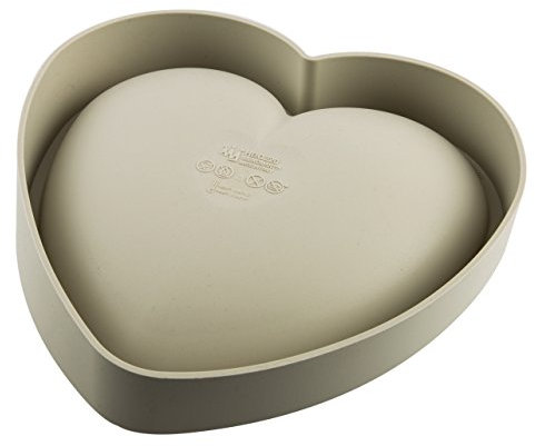 Silikomart 22.820.13.0065 Batticuore-Stampo in Silicone Platinum, Grigio, 23.3 x 22.6 x 6.6 cm