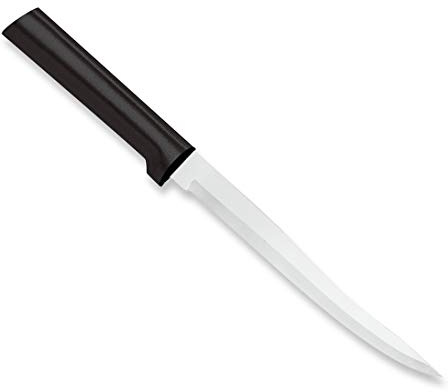 Rada Cutlery Carver Boning Knife (W208), 6.63 Stainless Steel Blade, Black Handle