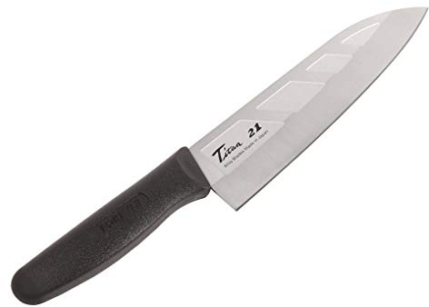Sempre in argento titanio fossetta Santoku 180 millimetri GHT-18D (Giappone import / Il pacchetto e il manuale sono scritte in giapponese)