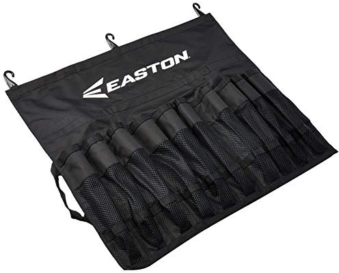 Easton | TEAM HANGING BAT BAG | Holds 10 Baseball / Softball Bats | Includes 3 Fence Hooks + Travel Straps