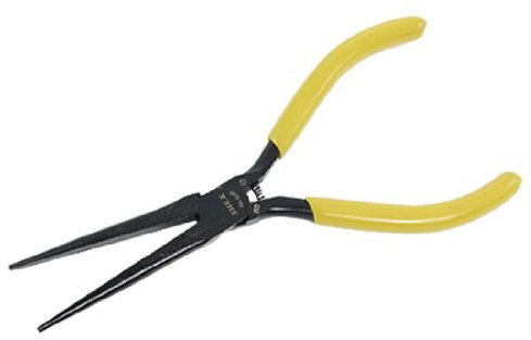 Sourcingmap a11060300ux0240 Plastic Handle Long Nose Internal Circlip Plier, Yellow Black
