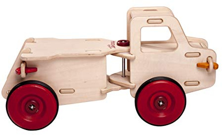Moover MOOV-n-020 Kindergarten Junior Truck-Rutscherauto mit Stahlachsen, Natur