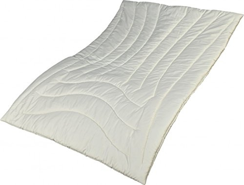 Garanta Zirbe Bettdecke Alpenglück 135 x 200 cm - Duo-Steppbett - Füllung KBA Schafschurwolle und Zirbenholz