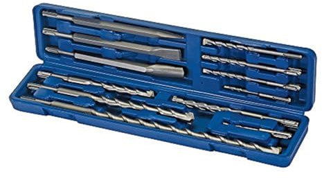 Silverline, Set di punte e punte a scalpello SDS-Plus, 12 pz. - 633750