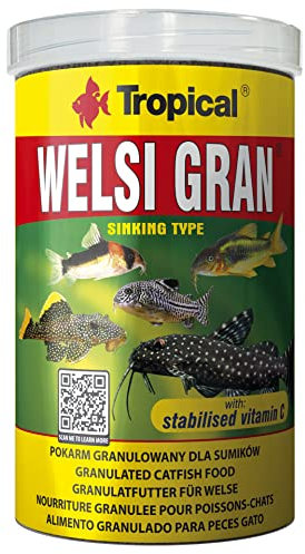 Tropical Welsi Gran Granulat für Bodenfressende Zierfische, 1er Pack (1 x 1 l)