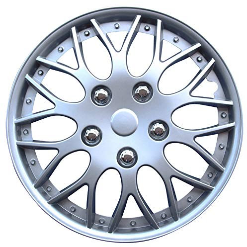 AutoStyle Copricerchi 13 pollici Serie/Kit argento Copricerchi Auto PP 9703