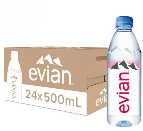 Evian Eau plate 500 ml - Lot de 24