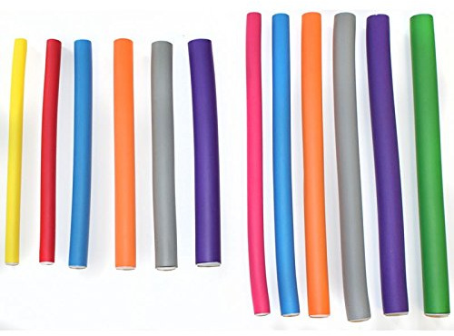 Hair Tools Bendy Rollers (Short - 10mm Yellow)