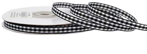 Creativery Karoband 6mm x 20m Schwarz
