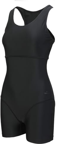 Slazenger Womens Boyleg Swimsuit Black L
