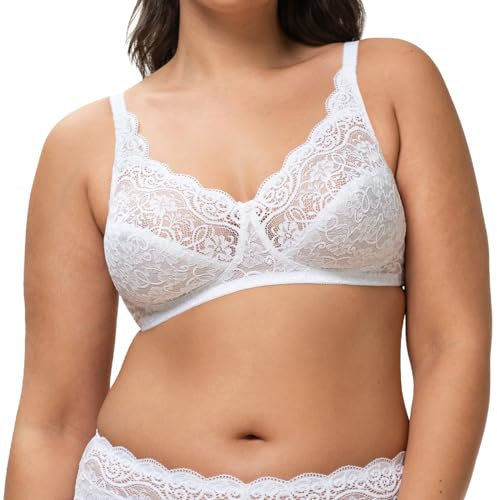 Triumph Womens Amourette 300 X Non-wired Bra, White, 36D UK