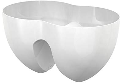 Scheurich Skybalcon, Pflanzgefäß aus Kunststoff, Bright White, 36 cm lang, 23 cm breit, 20 cm hoch, 6,6 l Vol.