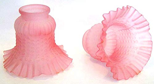6 Stück Notebook Glas Lampenschirm Lampe Kronleuchter Glocke Pink