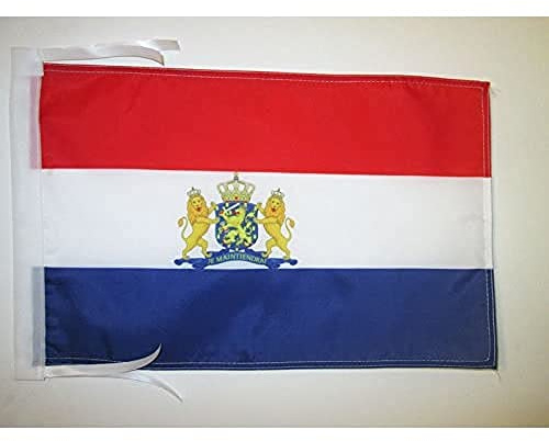 AZ FLAG Bandera del Reino Unido DE LOS PAÍSES Bajos 1815-1908 45x30cm - BANDERINA DE Holanda 30 x 45 cm cordeles