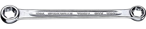 STAHLWILLE Nr. 21TX Doppelringschlüssel Innen-TORX E6 x E8 L.115,5 mm