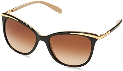 Ralph Lauren Unisex RA5203 Sonnenbrille, Schwarz (Black/Gold 109013), One Size (Herstellergröße: 54)