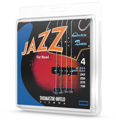 Thomastik-Infeld Flat Wound E-Bass - JF32070- A-Einzelsaite – Jazz Bass Short Scale 32, Stärke .070