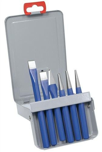 PROMAT 812360 Meißel-/Durchtreibersatz CV. 6tlg. m.Kassette PROMAT