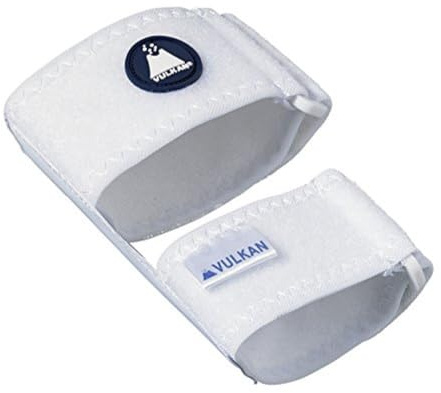 Vulkan Tennis Elbow Brace, Arm Brace with Compression Pad for Medial & Lateral Epicondylitis, Comfortable Arm Support with Pressure Pads & Two Cuffs, Tennis & Golfers Elbow Pain Relief, Small