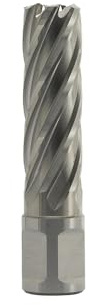 Euroboor HCL.130 HSS Kernbohrer - Bohrtiefe: 55 mm - Außendurchmesser: 13 mm - Anschluss: Weldon - Größe: 19.05 mm - Pilot Pin Hole 6.35 mm
