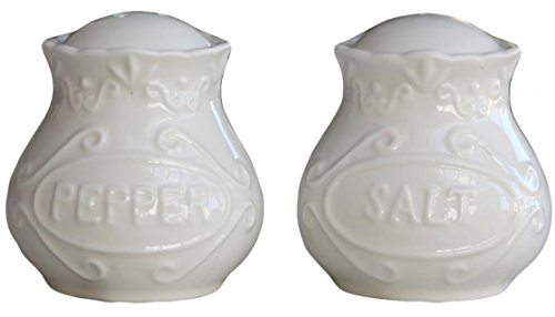 Salz- und Pfeffersteuer PROVENCE cremeweiß im Landhausstil 2tlg.