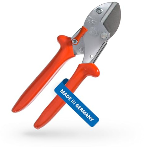 Original LÖWE 5 Profi Amboss Gartenschere 5.104 mit rostfreier und antihaftbeschichteter Stahlklinge - handliche und kleine Ambossschere ideal zum Schneiden von Obstbaum Apfelbaum Kirschbaum, 5104