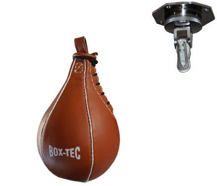 BOX-TEC Speedball-Set Pro | Speedball Retro inkl. Profiaufhängung, Leder, braun