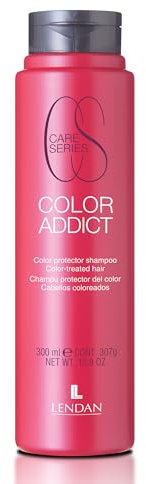 LENDAN - Champú Pelo Teñido - Champú Color Addict - 300 ml - Evita la Degradación del Color en Cabellos Teñidos - Sella, Protege y Regenera la Cutícula - Melena Brillante y Suave