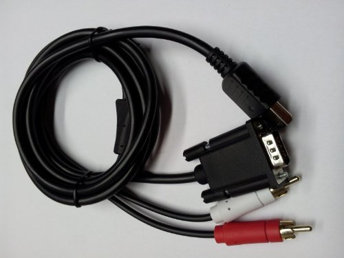 SEGA Dreamcast VGA câble HD RCA Sound Adapter PAL NTSC