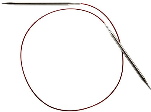 ChiaoGoo RED Lace Rundstricknadel, Edelstahl, 80 cm, 4,00 mm, Silber/Rot