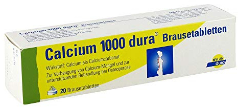 CALCIUM 1000 dura Brausetabl 20 St
