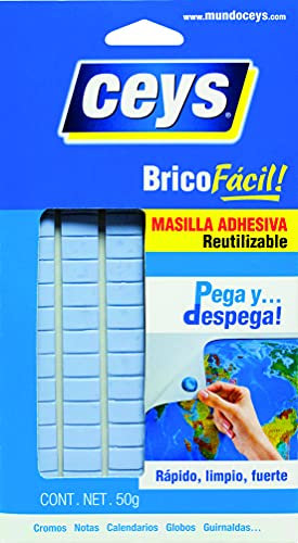 Ceys - Masilla Adhesiva Reutilizable - Pegado rápido y fácil - 50GR