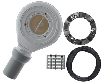Villeroy & Boch Ablauf Tempoplex Plus 90, rund, Ø 90 mm | Ablaufgarnitur für Dusche und Badewanne, 140 x 270 x 140 mm, U90881299