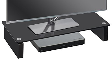 MAJA MÃbel Möbel 1606 TV-Board Schwarzglas, Abmessungen (BxHxT): 60 x 12,20 x 27,60 cm, Glas, 60 x 27,60 x 12,20 cm