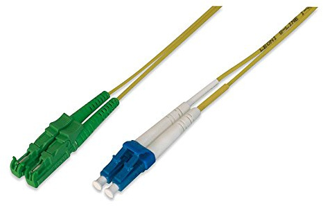 DIGITUS AL-9E2000LC-01I – Cavo In Fibra Ottica OS2 – 1 m – da E2000 (APC) a LC (UPC) – Duplex – 1/10 Gbit/s – Cavo LAN In Fibra Ottica Monomodale SM – Tipo Di Fibra: 9/125 µ – Giallo (Yellow)