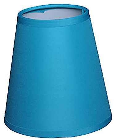 Lampenschirm Aufstecker Aqua Blau Kronleuchter Klemmschirm - (A) Ø 11cm unten - (B) Ø 7cm Oben