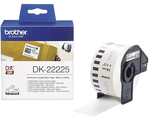 Brother DK-22225 Etiketten erstellendes Band Schwarz auf weiss