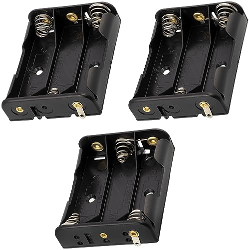 Aerzetix -3X Porte-Piles 3xAA LR6 - Boîtier pour 3 Piles ou Accus Fiche Prise Chassis Bec - C3431