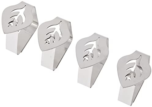 LACOR Lot de 4 Pinces de Fixation pour Nappe INOX