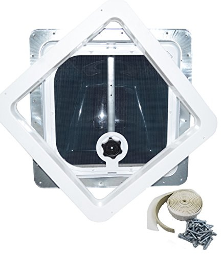 Ventline RV Roof Vent Smoke w Putty & Screws